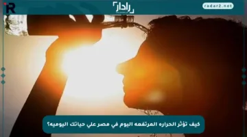 كيف تؤثر الحرارة المرتفعة اليوم في مصر على حياتك اليومية؟